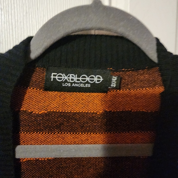 Foxblood Halloween Vortex Cardigan size 3X/4X colors orange and black - Picture 4 of 6